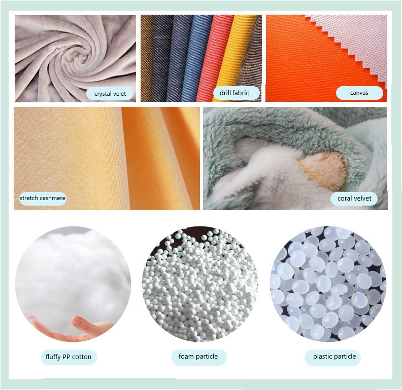 fabric materials for plush toy custom